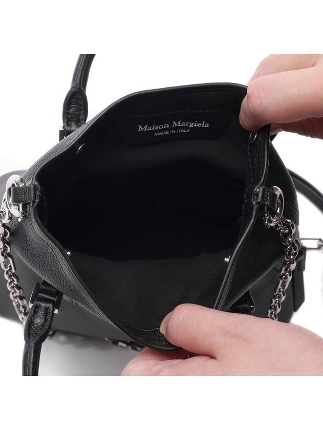 5AC Classique Micro Tote Bag Black - MAISON MARGIELA - BALAAN 7