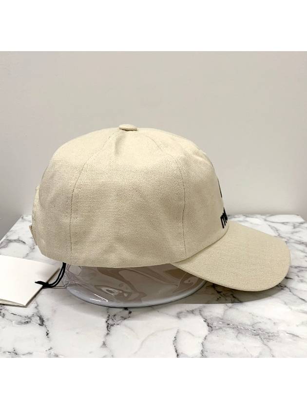 Tyron Logo Ball Cap Beige - ISABEL MARANT - BALAAN 4