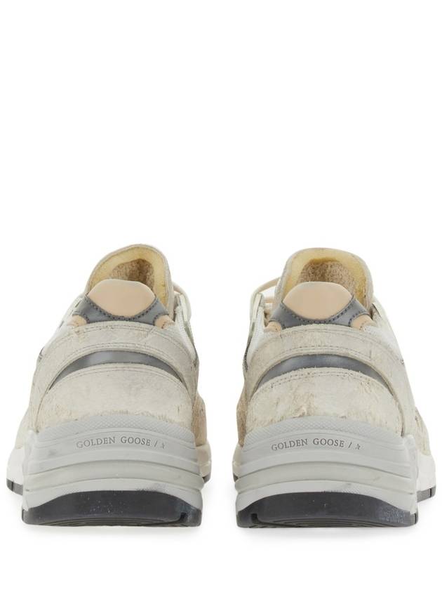 Mesh and Suede Leather Dad-Star Sneakers White Beige - GOLDEN GOOSE - BALAAN 4