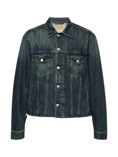 Button Pocket Cotton Denim Jacket Blue - MAISON MARGIELA - BALAAN 2