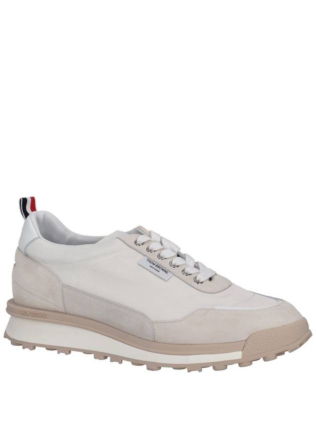 Alumni Eco Nylon Sneaker Tonal White Fun Mix - THOM BROWNE - BALAAN 4