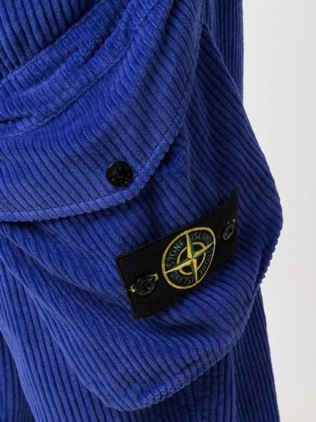 Corduroy Tapered Fit Bellows Pocket Jogger Pants - STONE ISLAND - BALAAN 3