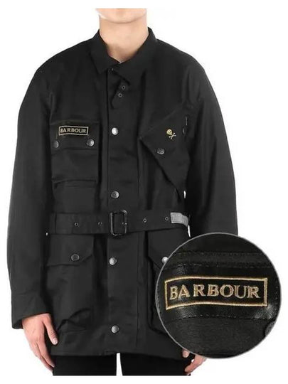 Men's International Jack Wax Jacket Black - BARBOUR - BALAAN 2