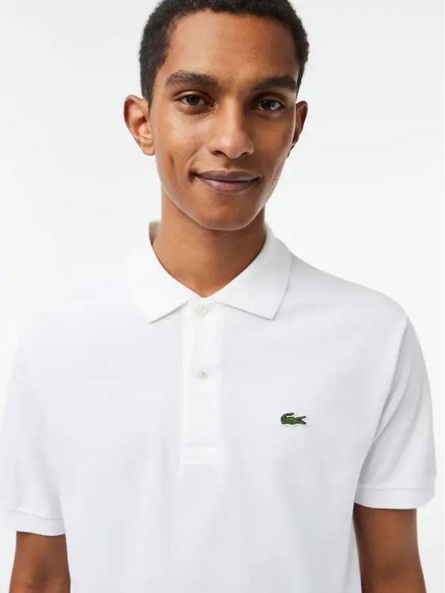 Classic Fit 1212 Short Sleeve PK Collar Polo T Shirt White - LACOSTE - BALAAN 2