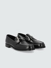 Brushed Leather Loafers Black - PRADA - BALAAN 4