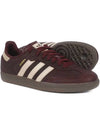 Samba OG Maroon Crystal Sand Gold Metallic Sneakers IF7004 - ADIDAS - BALAAN 3