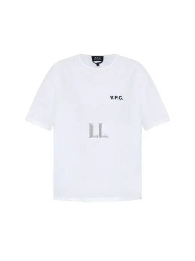 Karol Small Felt Logo Short Sleeve T-Shirt White - A.P.C. - BALAAN 2