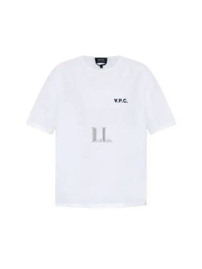 Karol Small Felt Logo Short Sleeve T-Shirt White - A.P.C. - BALAAN 2