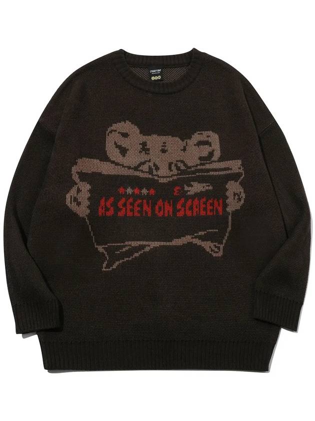 Teddy Book Pullover Sweatshirt Brown - CPGN STUDIO - BALAAN 4