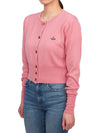 Bea Cropped Cardigan Bubblegum - VIVIENNE WESTWOOD - BALAAN 4