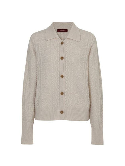 100% Cashmere Cable Cardigan 2 Colors - CALLAITE - BALAAN 2