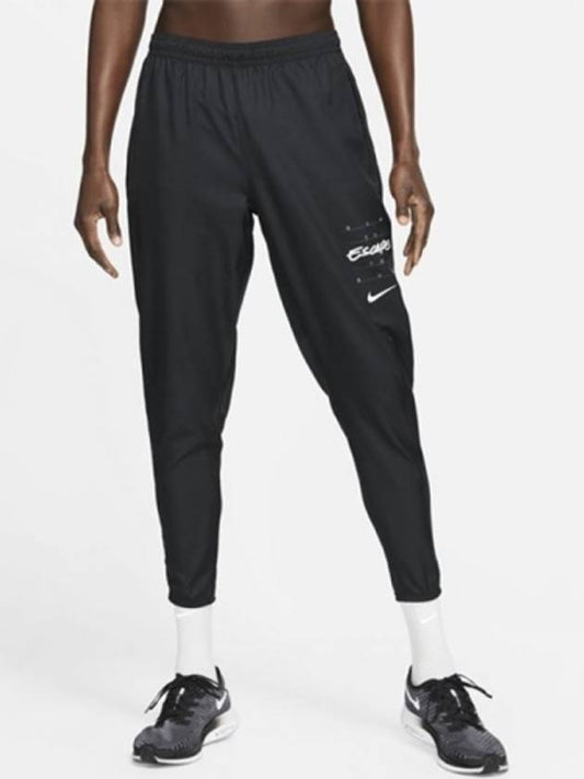 Essential Wild Run Woven Track Pants Black - NIKE - BALAAN 2