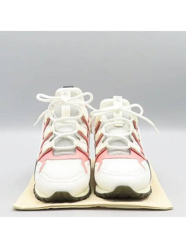 White Mesh Leather Runaway Women s Sneakers Size 36 - LOUIS VUITTON - BALAAN 1