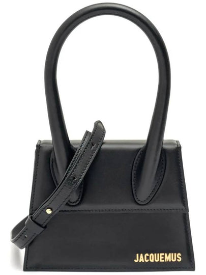 Le Chiquito Moyen Medium Leather Tote Bag Black - JACQUEMUS - BALAAN 2