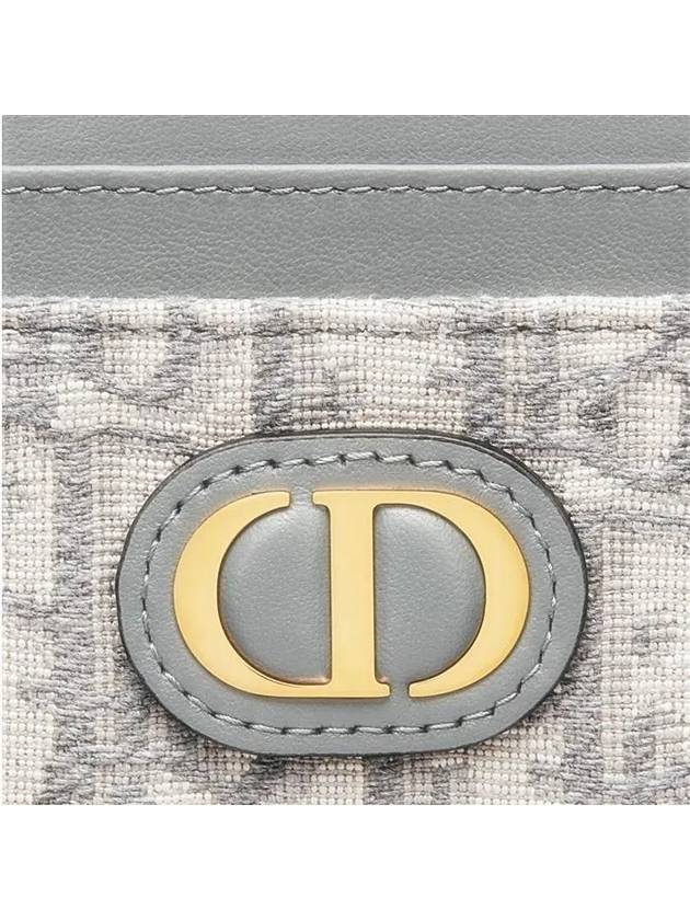 30 Montaine 5 Slot Oblique Jacquard Card Wallet Grey - DIOR - BALAAN 4