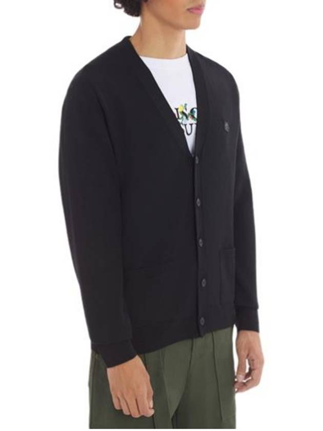 Bold Fox Head Patch Regular Cardigan Black - MAISON KITSUNE - BALAAN 5