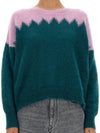 Manny Mohair Knit Top Pink Green - ISABEL MARANT - BALAAN 7