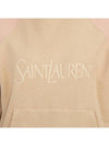 logo embroidered hood beige - SAINT LAURENT - BALAAN.