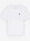 Men s Foxhead Patch Comfort Short Sleeve T Shirt MM00127KJ0118 White - MAISON KITSUNE - BALAAN 4