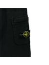 Wappen Patch Cargo Jogger Track Pants Black - STONE ISLAND - BALAAN 4