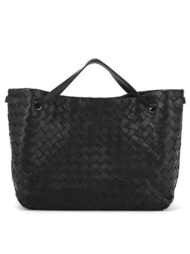 Intrecciato Large Top Handle Tote Bag Black - BOTTEGA VENETA - BALAAN 2