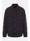 Peach Large Fit Denim Jacket Black - BALENCIAGA - BALAAN 2