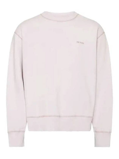 Embroidery Logo Crew Neck Sweatshirt Pink - AMI - BALAAN 2