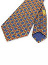 7642 TA 100 silk navy multi pattern tie - HERMES - BALAAN 4