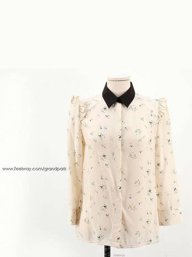 Beige black collar blouse 38 - MARNI - BALAAN 1