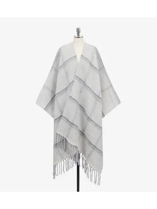 Fabiana Filippi Women s Alpaca Poncho Coat Gray SAD222B912 - FABIANA FILIPPI - BALAAN 1