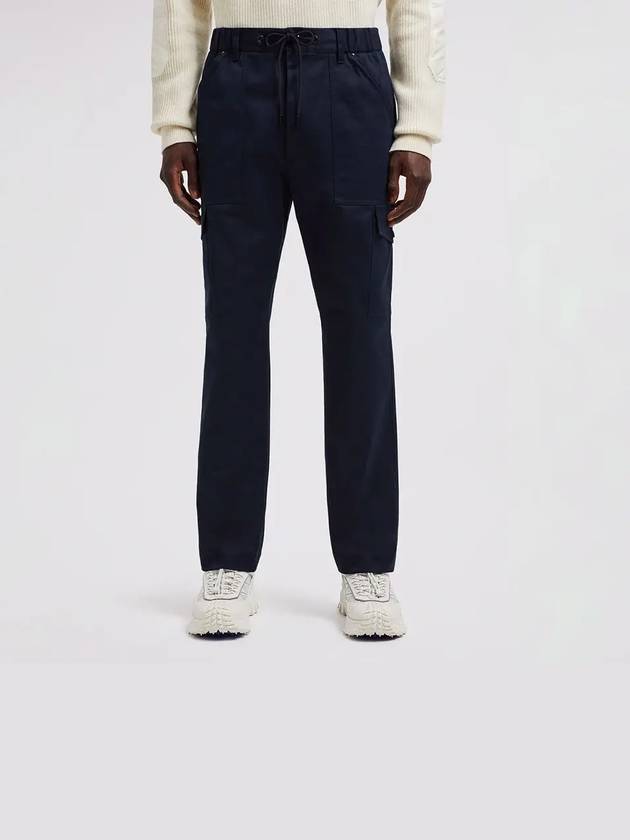 Gabardine Track Pants Royal Blue - MONCLER - BALAAN 4