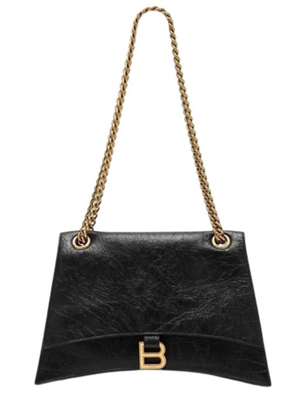 Crush Medium Shoulder Bag Black - BALENCIAGA - BALAAN 2