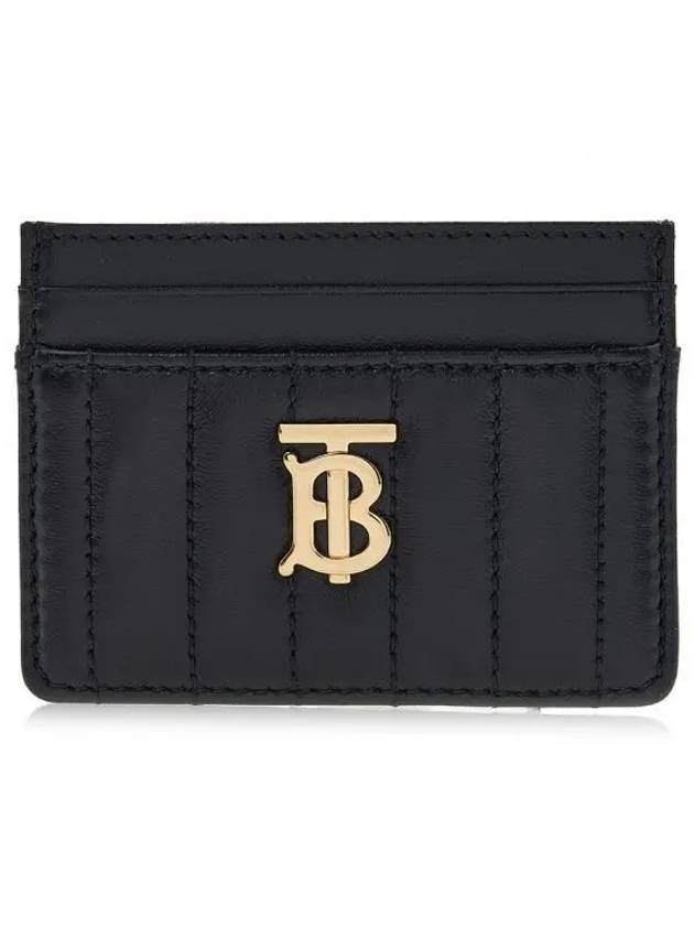 Quilted Leather Lola Card Case Black Light Gold - BURBERRY - BALAAN 2