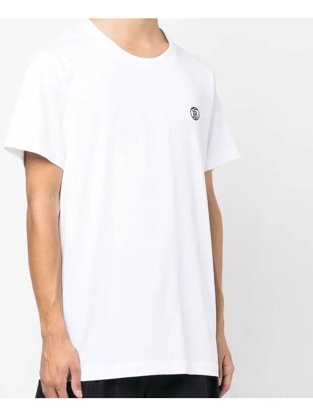 TB Logo Short Sleeve T-shirt White - BURBERRY - BALAAN 3