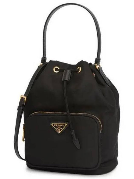 Duet Re-Nylon Bucket Bag Black - PRADA - BALAAN 2