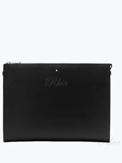 Meisterstück 4810 Portfolio Leather Clutch Bag Black - MONTBLANC - BALAAN 2