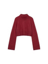 Garret Cashmere Cropped Turtleneck Chianti - REFORMATION - BALAAN 2