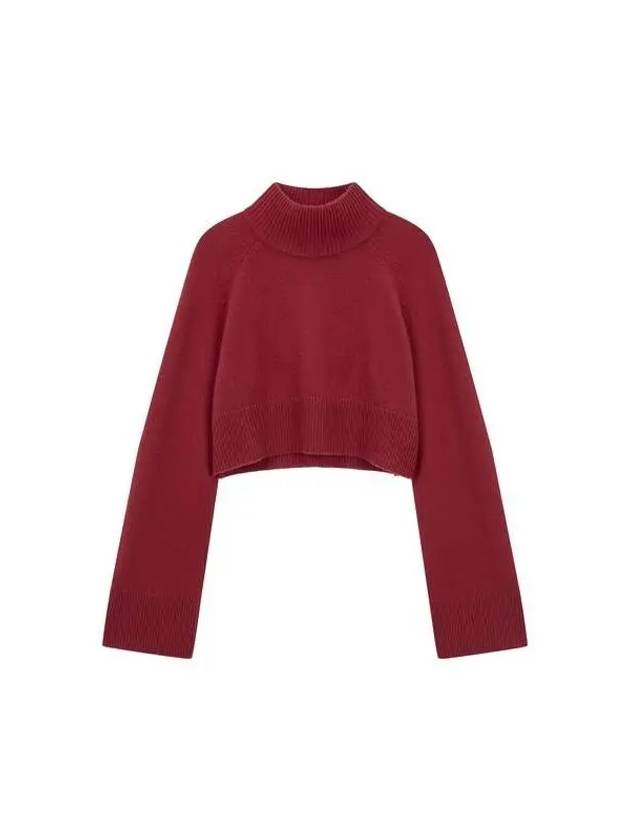 Garret Cashmere Cropped Turtleneck Chianti - REFORMATION - BALAAN 2