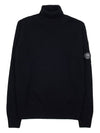 Lens Detail Lambswool Turtleneck Black - CP COMPANY - BALAAN 2