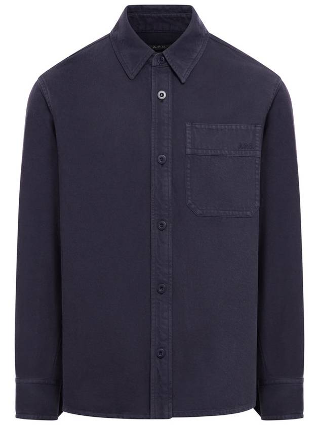 Basile Brodee Long Sleeve Shirt Navy - A.P.C. - BALAAN 2