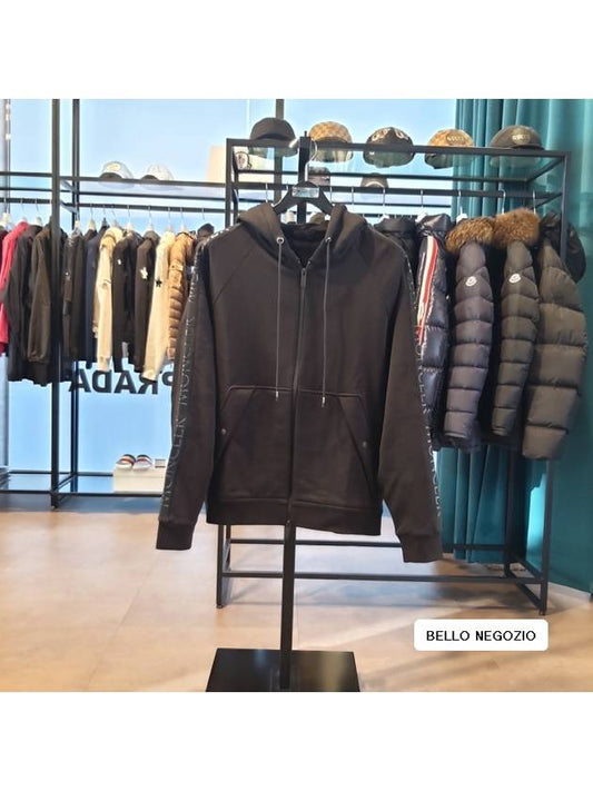 cotton hooded jacket black - MONCLER - BALAAN 2