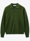 Soft cable collar cardigan forest green - BLONDNINE - BALAAN 2