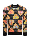 Heart Print Sweatshirt Black - VERSACE - BALAAN 2