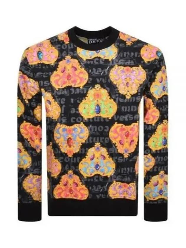 24 HEART PRINT SWEATSHIRT 76GAI3R0 FS149 G89 - VERSACE - BALAAN 1