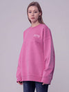 Pigment Heavy Cotton Sweatshirt Magenta - ICONOGRAPHY - BALAAN 3