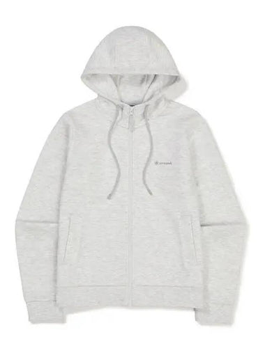 Evo Women s Crop Hood Zip up Melange Gray S23SWFFJ31 - SNOW PEAK - BALAAN 1