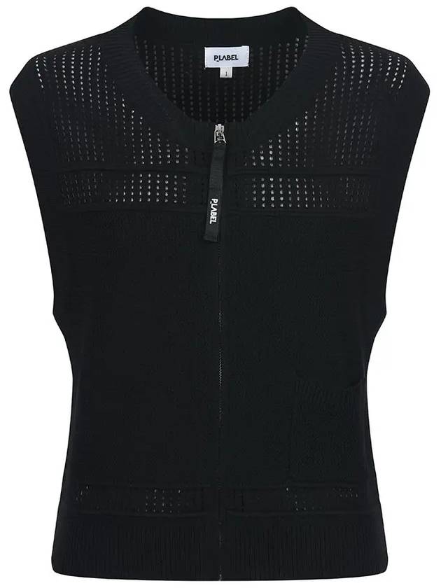 Punching zip-up vest MK3MV315BLK - P_LABEL - BALAAN 11