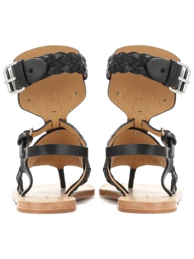 Jaili leather sandals black - ISABEL MARANT - BALAAN.
