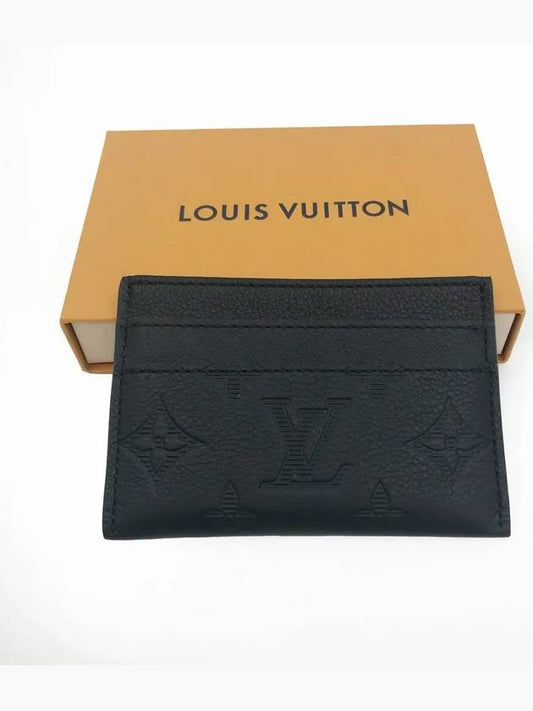 Monogram Double Card Wallet Black - LOUIS VUITTON - BALAAN 2