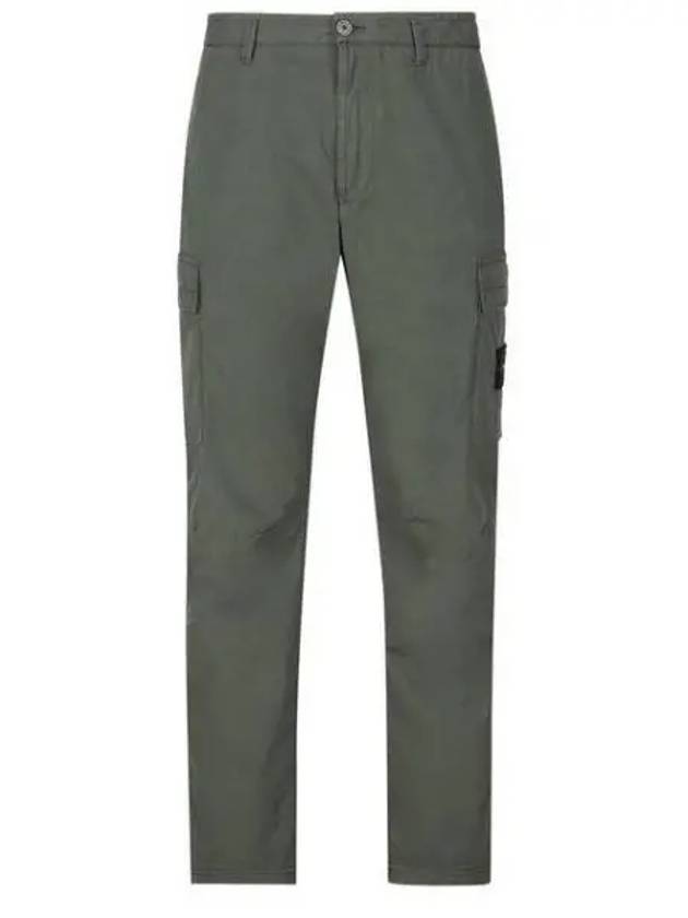 Compass Badge Gabardine Cargo Straight Pants Green - STONE ISLAND - BALAAN 2